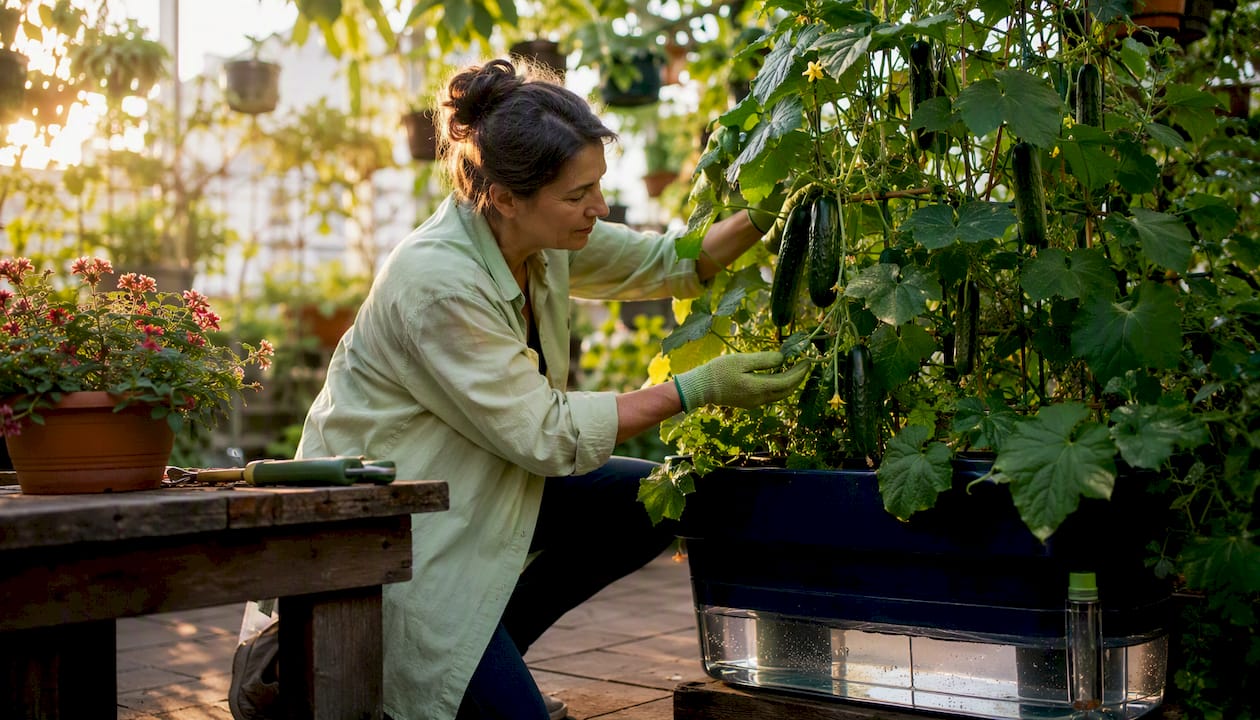 Cucumbers in Self-Watering Planters: Patio Grower's Guide