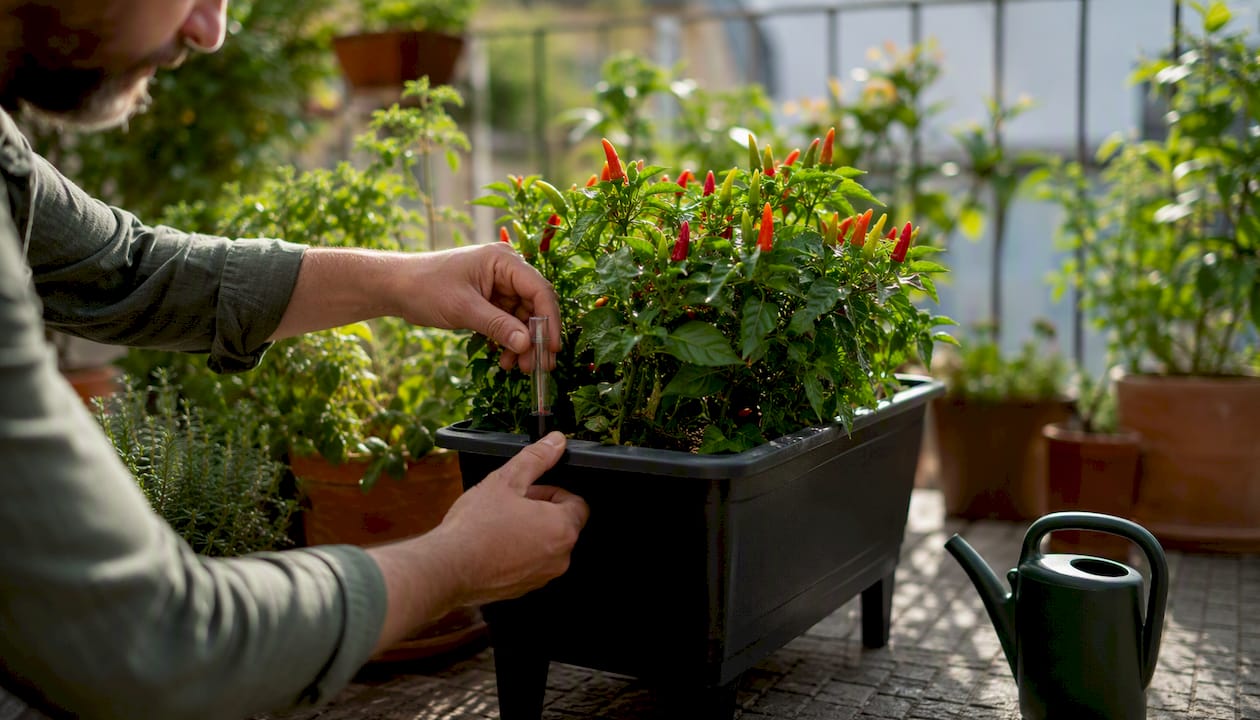 Yes, Peppers Thrive in Self-Watering Planters (Here's the Setup That Works)