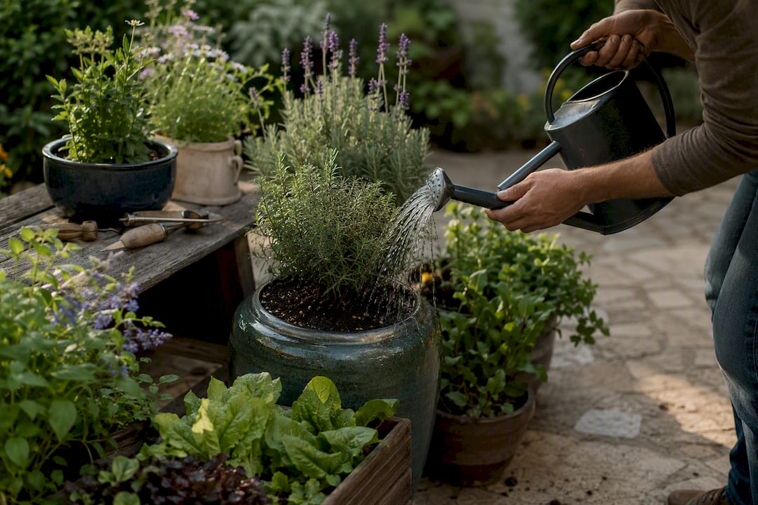 How to Water a Mixed Container Garden the Right Way